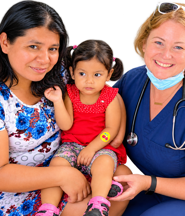 Volunteer providing compassionate care to a community member